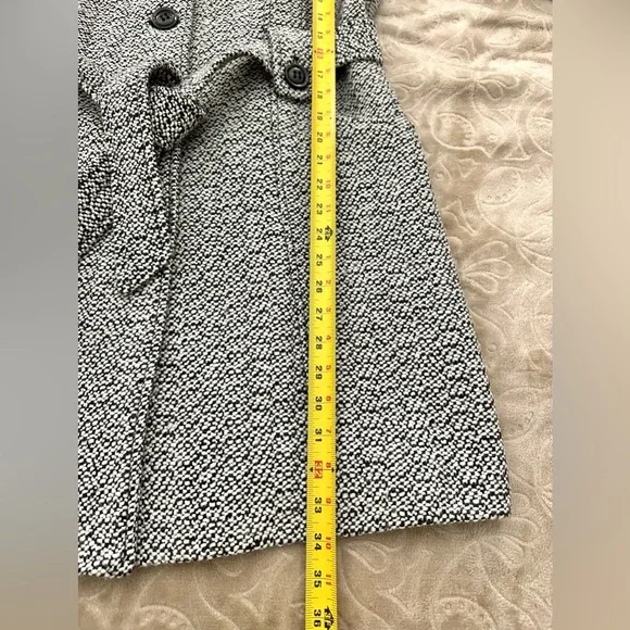 Gallery New York Belted Tweed Coat with Hood - Size L - Picture 7 of 10